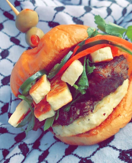 Mama Pitas Fried Halloumi Breakfast Sandwich 