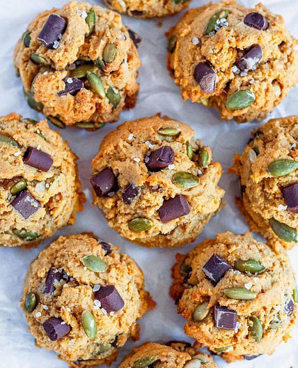 Pumpkin Chocolate Chip Cookies (Vegan & Gluten-Free)