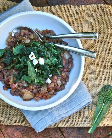 Adzuki Beans with Miso and Kale