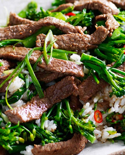 Beef Broccolini Fried Rice