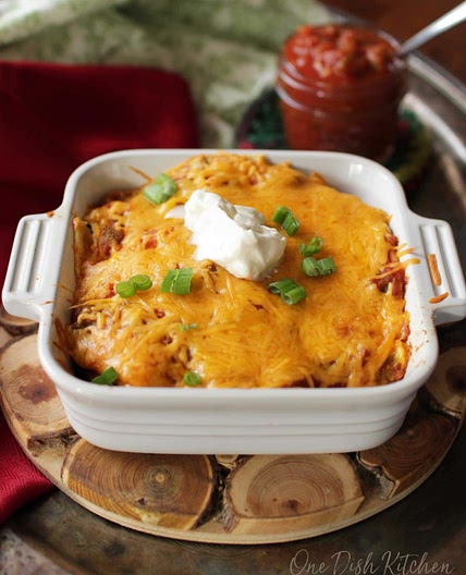 Vegetarian Enchiladas For One