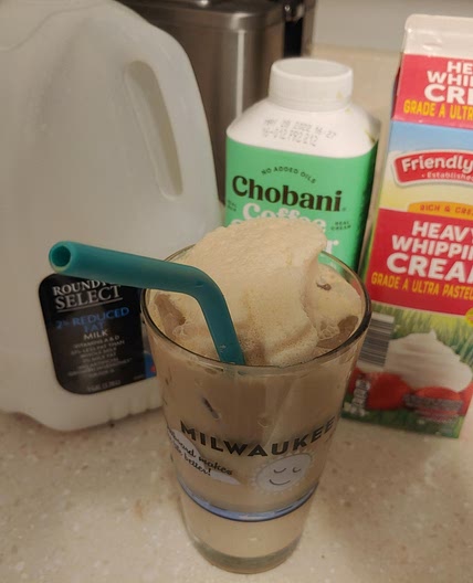 Flavored Whipped Instant-Coffee latte