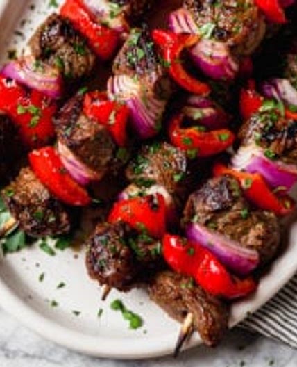 Grilled Steak Kebabs