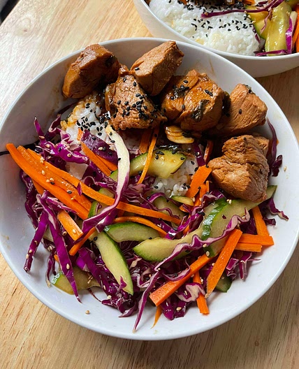 Gochujang Pork and Veggie Bowl 