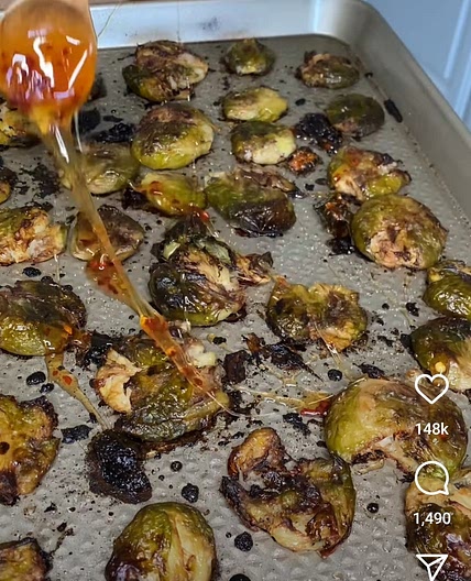 Crispy Balsamic Bussel Sprouts