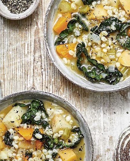 Winter Vegetable and Barley Soup