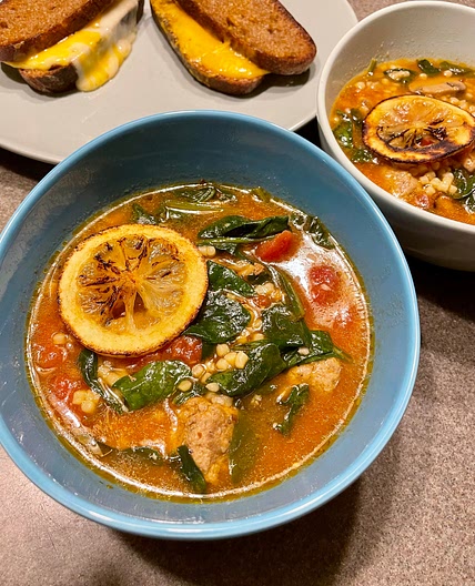 Italian Turkey Orzo Soup 🍲
