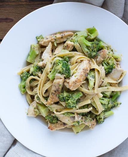 Lemon Fettucini Alfredo with Chicken & Bacon