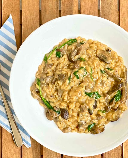 Mushroom Orzo