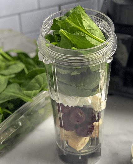 Go-To Green Smoothie with Banana and Cherries - The Secret Ingredient