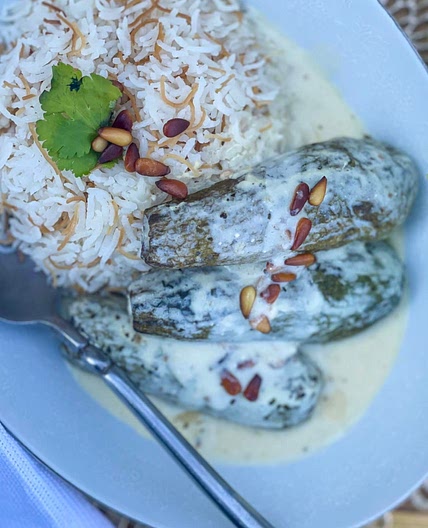 Zucchini in yogurt sauce 