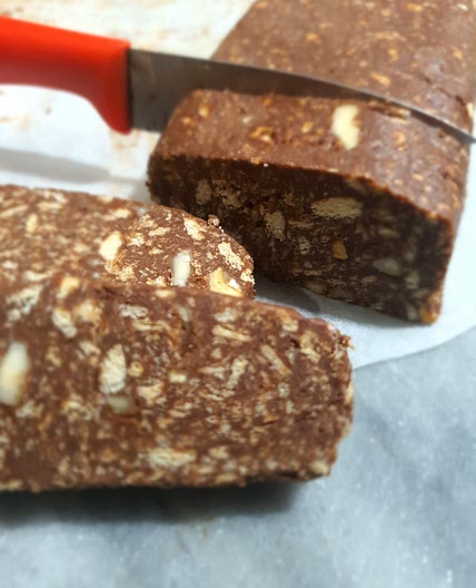 No Bake Chocolate Log