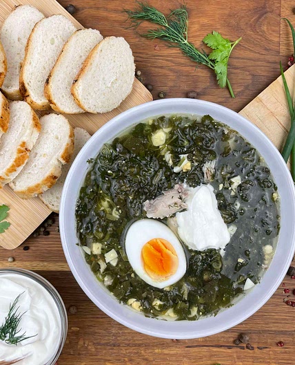 Green Borscht (Sorrel Soup)