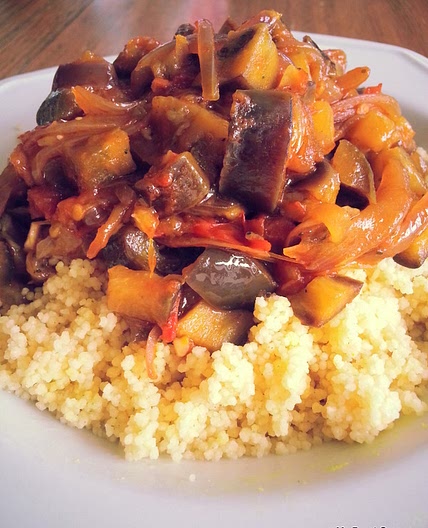 Ghanaian inspired aubergine stew