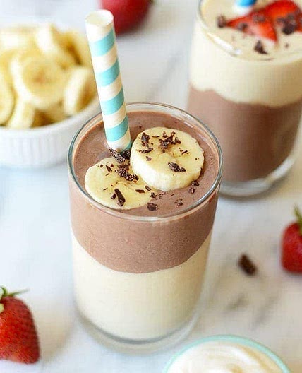 Chocolate Banana Smoothie with Protein