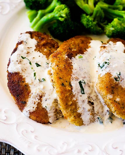 Chicken in Basil Cream Sauce