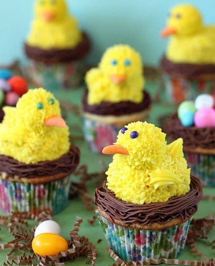 Spring Chick Cupcakes
