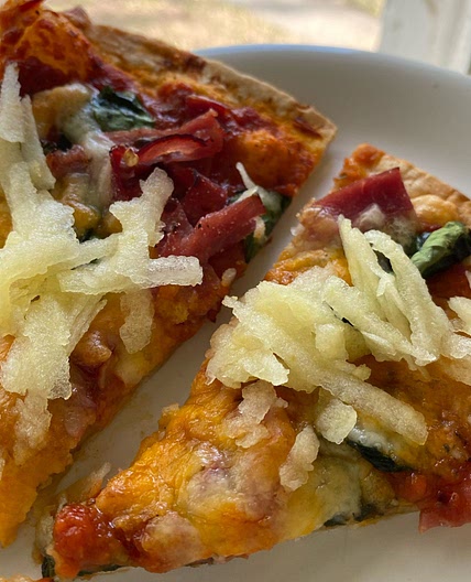 Ham and Cheese Pizza