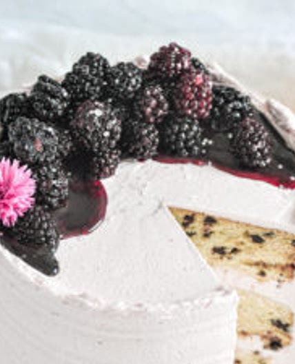 Honey Blackberry Cake