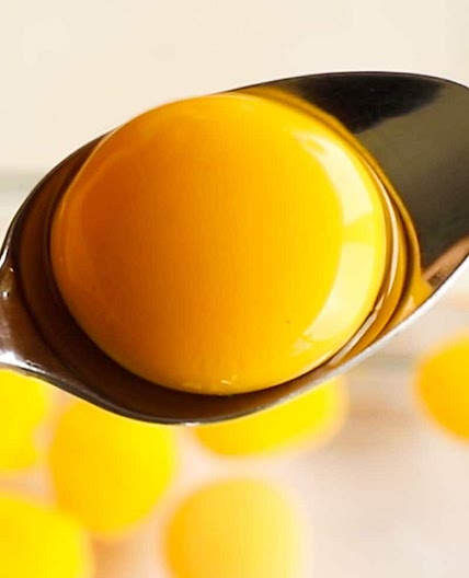 Foolproof Vegan Egg Yolk 🍳 - Using Spherification