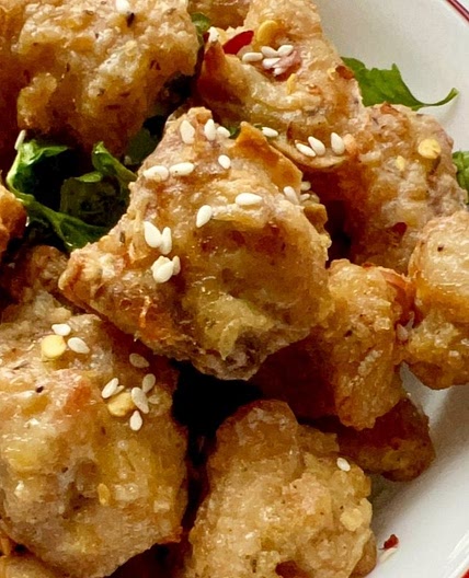 Homemade Air Fried Popcorn Chicken from Scratch