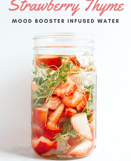 Strawberry Lavender Thyme Water