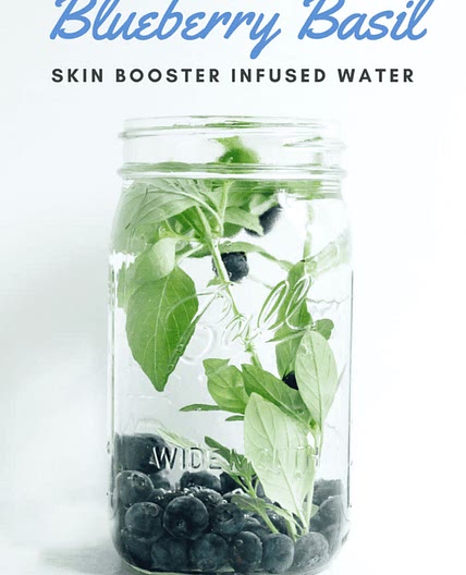 Blueberry Basil Juniper Berry Water