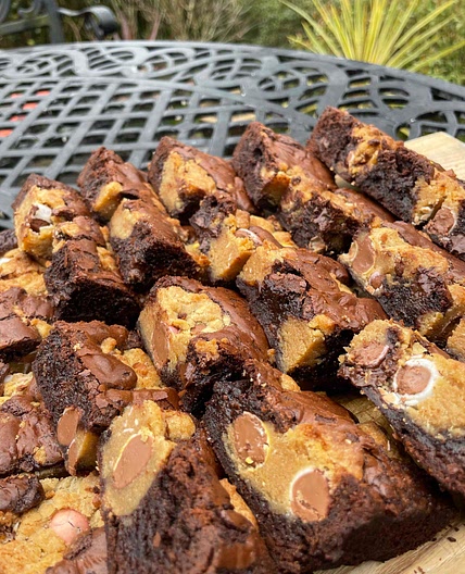 Mini Egg Cookie Brownies