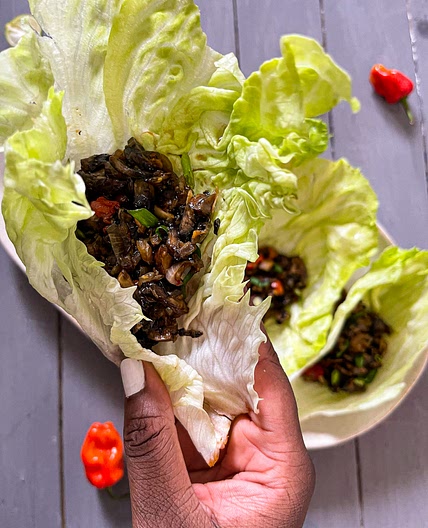 Mushroom Lettuce Wrap