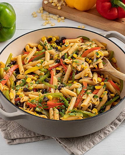 One-Pot Black Bean Fajita ZENB Penne