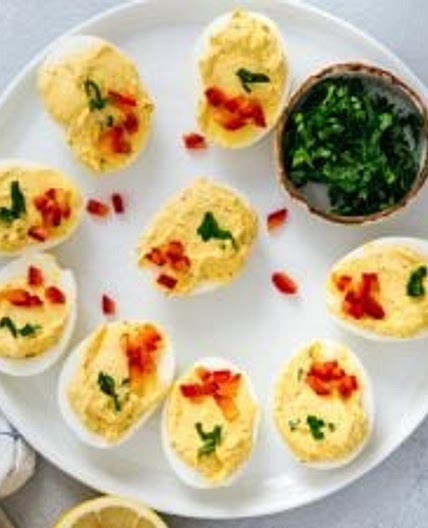 Creamy Deviled Eggs Without Mayo