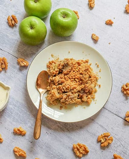 Easy Rhubarb & Apple Crumble