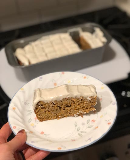 “Healthier” Carrot Cake Loaf