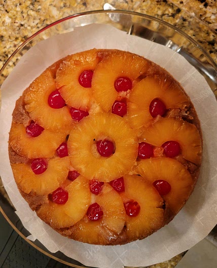 Pineapple upside down cake