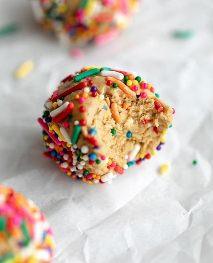 Cake Batter Protein Balls