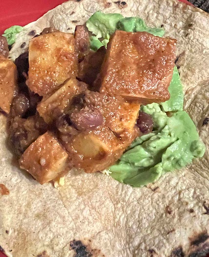 Al Pastor Sweet Potato and Black Beans