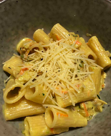 Roast chicken pasta