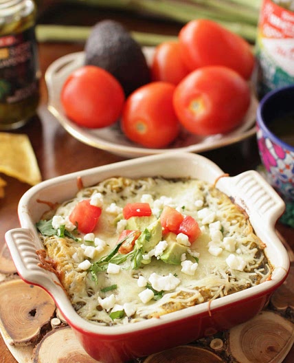 Chicken Enchiladas Verde For One