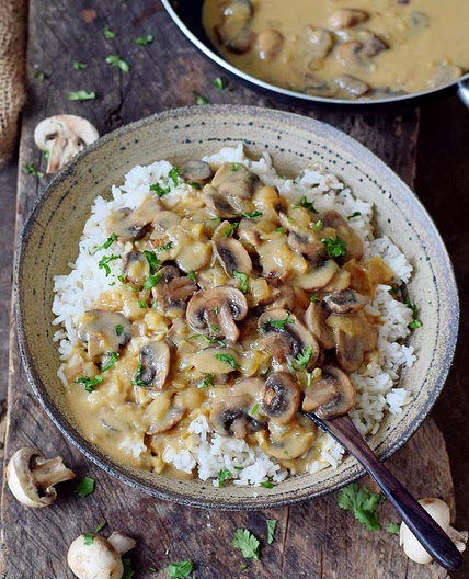 Vegan Mushroom Stroganoff