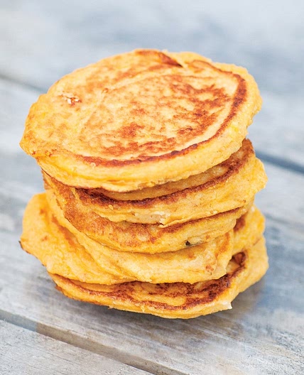 Butternut Squash and Goats Cheese Pancakes
