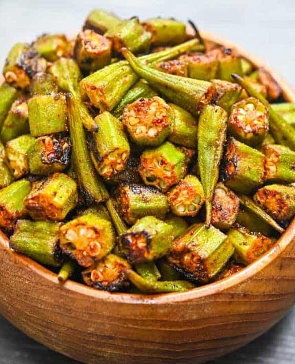 Garlic Roasted Okra