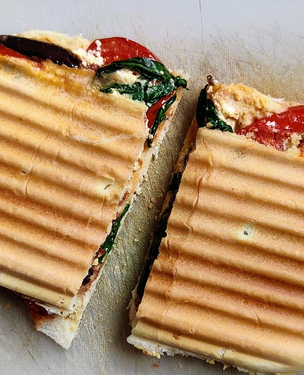 Grilled veggies panini
