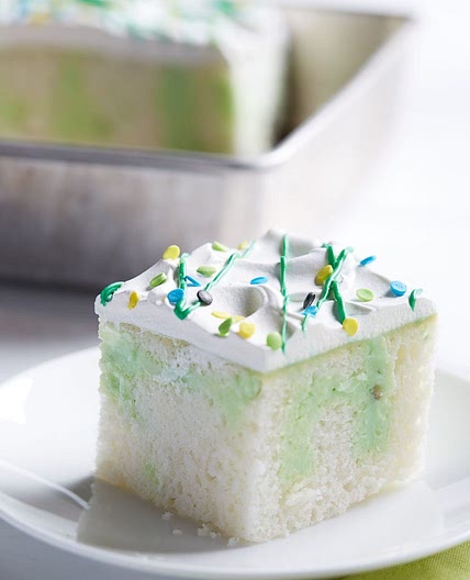 Pistachio Pudding Poke Cake