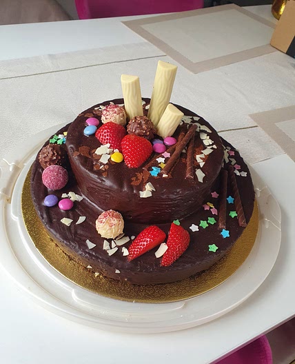 Nutella Kuchen mit Rotwein