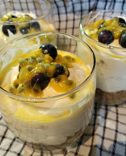 Passion Fruit Cheesecake Cup