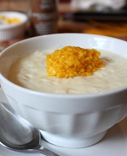 Coconut Milk Rice Pudding with Fresh Mango – I Don’t Like Rice Pudding, But I Love This!