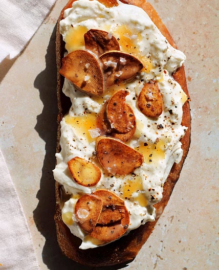 Double Garlic and Burrata Bread — kiln + kitchen