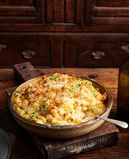 Cauliflower, Cheese and Leek Gnocchi Gratin
