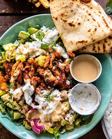 Greek Chicken Tzatziki Bowls