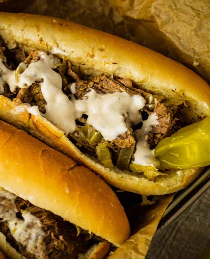 Slow Cooker Hot Beef Sandwiches